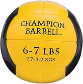 Champion Barbell Medicine Ball, 6-7 lb - Yellow